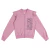 Jaqueta de Moletom Infantil Flanelado Rosa #inverno - Brilha Infância - Moda Infantil