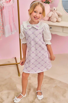 Vestido infantil Kukie Laços Elegance