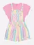 Macação Infantil Cinti Cores da Infância Rosa - Brilha Infância - Moda Infantil