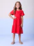 Vestido Infantil Momi Vermelho Laço Com Strass - comprar online