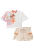 Conjunto Bege Claro Kukie Alecrim - Brilha Infância - Moda Infantil