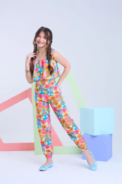 Macacão Infantil Menina Cores e Alegria