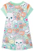 Vestido Infantil Kukie verão Verde Gatinha - Brilha Infância - Moda Infantil