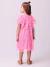 Vestido Infantil Cereja Momi Rosa Neon na internet