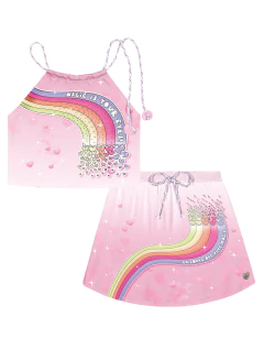 Conjunto Menina Rosa Magic Iogurte Cinti