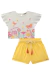 Conjunto Infantil Kukie Alecrim Short Amarelo na internet