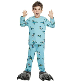 Pijama infantil Menino Dinossauro #inverno