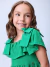 Vestido Infantil Momi Verde Laços - Brilha Infância - Moda Infantil