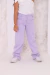 Calça Wide Leg Infantil Lilás - comprar online