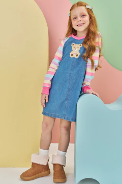 Vestido Infantil Kukie Jeans Colors - comprar online