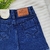 Short-Saia Jeans Infantil Azul