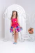 Vestido Infantil Laço e Bolinhas Pink - Brilha Infância - Moda Infantil