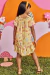 Vestido Infantil Menina Kukie Amarelo Oncinha - comprar online