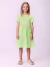 Vestido Infantil Momi Com Bolso Verde Limão