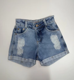Short Jeans Infantil Azul Claro