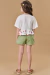 Conjunto Infantil Kukie Alecrim Short Verde na internet