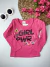 Blusa Manga Longa Rosa Girl na internet