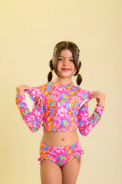 Biquíni Cropped Infantil Oncinhas - comprar online
