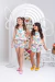 Conjunto Infantil Animaizinhos Arco-íris - Brilha Infância - Moda Infantil