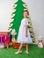 Vestido Infantil Branco Tule Bolinhas Amarração na internet