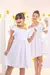 Vestido Infantil Branco Bianca - Brilha Infância - Moda Infantil