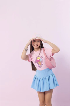 Conjunto Infantil Menina Rosa Sorvete