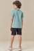 Camiseta Infantil Masculina Luc Boo Verde Mar - comprar online