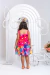Vestido Infantil Laço e Bolinhas Pink - Brilha Infância - Moda Infantil