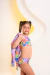 Biquíni e Blusa de Proteção UV Infantil 3 Peças Flores - comprar online