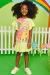 Vestido Infantil Kukie Amarelo Fruits e Friends - comprar online