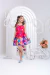 Vestido Infantil Laço e Bolinhas Pink - Brilha Infância - Moda Infantil