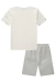 Conjunto Infantil Menino Luc Boo com Bermuda Dubai Off White - comprar online