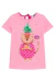 Vestido Infantil Kukie Rosa Tropical