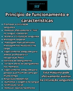 Bota pneumática específica de recuperação fisioterapia, sistema de massagem na internet