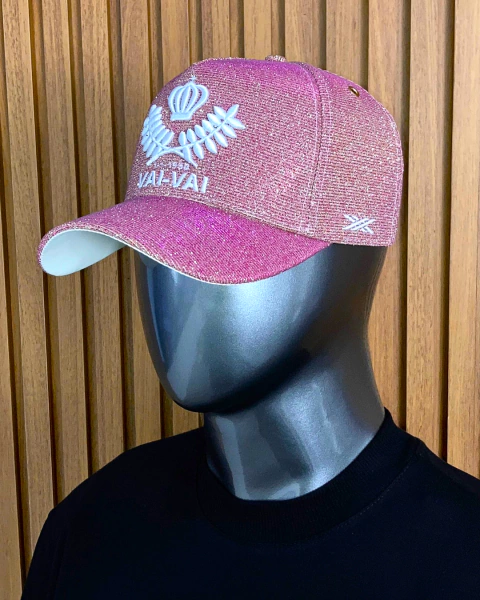 BONÉ 3D ROSA COM DOURADO - comprar online