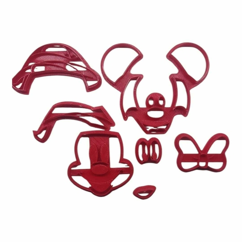Cortador 2 em 1 Mickey e Minnie Safari - 8 cm