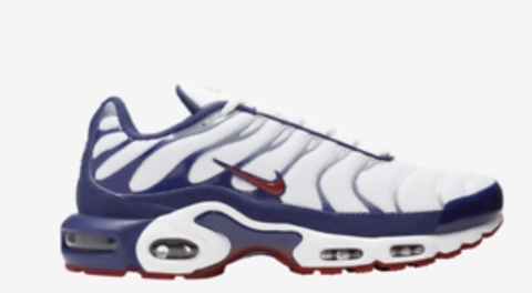 TÊNIS AIR MAX PLUS 'TN' BRANCO/AZUL