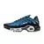 Tênis azul vibrante modelo premium com design esportivo.