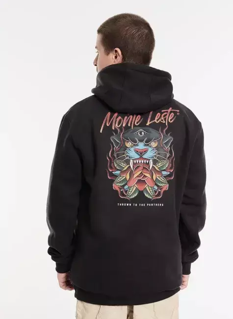 Moletom Canguru Capuz - Thrown Preto