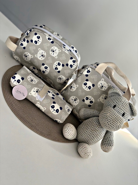 Set cambiador + bolso + neceser estampado - comprar online