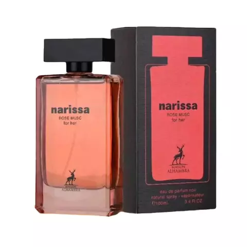 Perfume Árabe Feminino- Narissa Rose Musc For Her- Eau de parfum- Maison Alhambra (INSPIRAÇÃO NARCISO RODRIGUEZ MUSC NOI