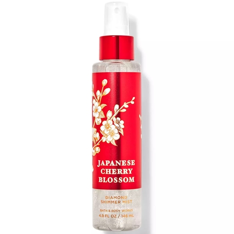 Body Splash - Japanese Cherry Blossom (shimmer) com brilho- Bath & Body Works- 146ml