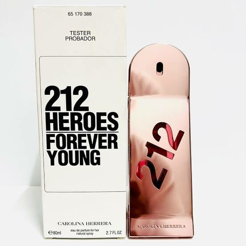 TESTER/PROVADOR 212 HEROES FOREVER YOUNG CAROLINA HERRERA EAU DE PARFUM
