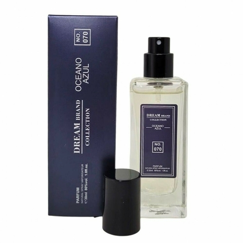 PERFUME MASCULINO TUBETE DREAM BRAND COLLECTION Nº 070- PARFUM (INSPIRAÇÃO BLEU DE CHANEL)- 30ML