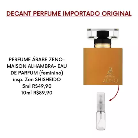 DECANT PERFUME ÁRABE ZENO- MAISON ALHAMBRA- EAU DE PARFUM (feminino) insp. Zen SHISEIDO