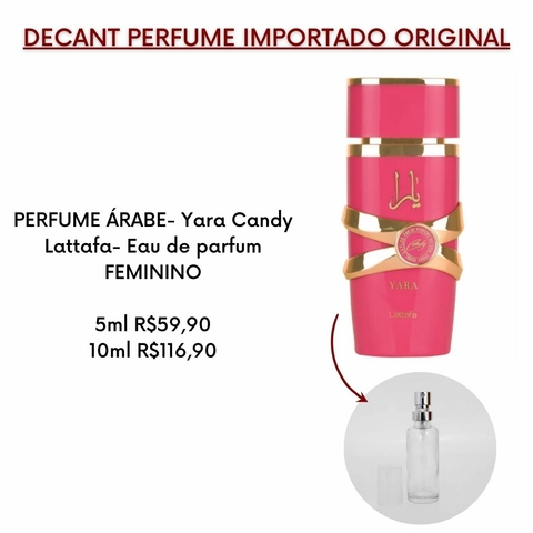 Decant Perfume árabe Feminino- Yara Candy Lattafa Eau de Parfum