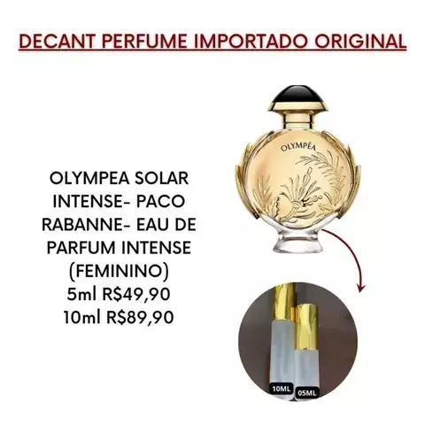 Decant Perfume Feminino Olympea Solar Paco Rabanne Eau de Parfum