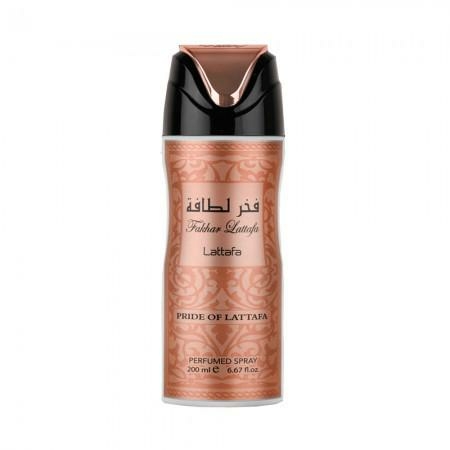 Desodorante/Perfume árabe Feminino Aerosol spray- Fakhar Rose Lattafa (INSPIRADO NO LINTERDIT)- 200ml