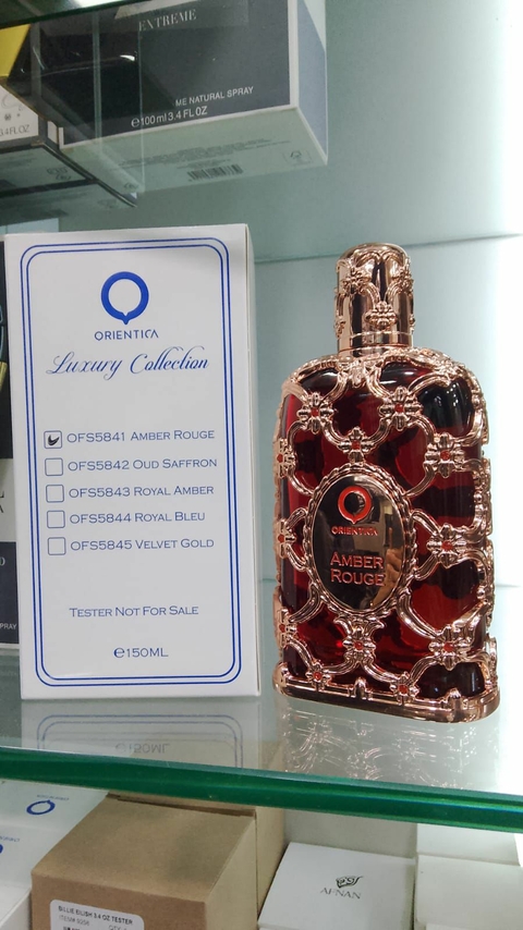 TESTER/CAIXA SIMPLES: Perfume Árabe Unissex - Amber Rouge 150ML - Eau de Parfum - Orientica