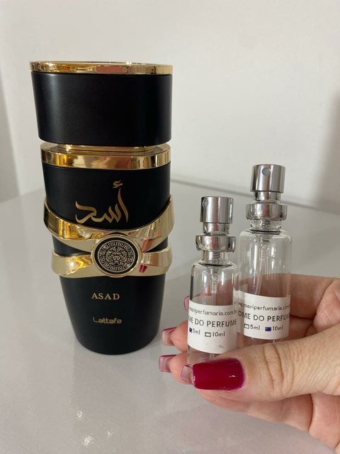 DECANT PERFUME MASCULINO- ASAD - LATTAFA (ÁRABE INSPIRADO NO SAUVAGE ELIXIR)